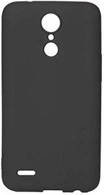 Resim LG K10 2017 Uyumlu Mat Yumuşak Silikon Kılıf (Siyah) 
