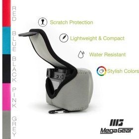 Resim Megagear MG070 Sony Alpha Nex-5R, Nex-5N, Nex-5 (16-50 Mm) Neopren Kamera Kılıfı 