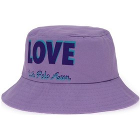 Resim U.S. Polo Assn. Kız Çocuk Lila Slogan Baskılı Bucket Şapka 50312316-VR034 