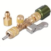 Resim Dashanshop Hs 1430 Supap Çekici 1/4 Ve 5/16 İnç Pirinç Bağlantılı R12 R22 R32 R410 R404 R407 Klima Aleti 