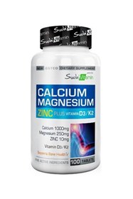 Resim Suda Vitamin Calcium Magnesium Zinc K2 D3 100 Tablet 