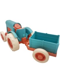 Resim Let's Be Child Römorklu Sürtmeli Plastik Traktör LC-30878 Turkuaz-Turuncu 