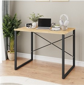 Resim Bilgisayar Masası Çalışma Laptop Masası 1002 Çam 