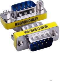 Resim Boblov RS232 Erkek Erkek Aparat Com Uzatma 9 Pin Rs 232 Ara Db9 9 Pin Erkek Erkek Birleştirici RS232 Köprü 
