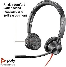 Resim Plantronics Poly Blackwire 3325 Microsoft USB-A ve 3,5 mm Kablolu Kulaklık - 214016-101 