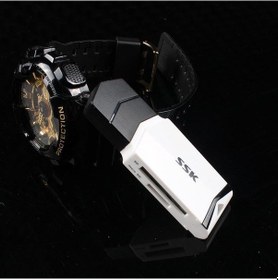 Resim Prestigegoods Ssk Scrm601 2-in-1 Hızlı Usb 3.0 Sd / Tf Kart Okuyucu Beyaz + Kırmızı, 70x25x11mm 