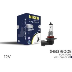 Resim Niken Nıken 0620010116 - Nıken 9005 Hb3 60W Halojen Ampul P20D 12V 