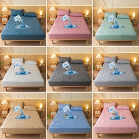 Resim 1 Adet Yatak Koruyucu Su Geçirmez Döşeme Kabartmalı Tasarım Sessiz Lastikli Çar Şık Kalınlaştırıcı İkili Boyut 29.97 cm Uygun ile Full XL King Büyükler iken, yastık örtüsü ve dolgu hariç , Tam boy kraliyeti korumalı, Körfez bölgesi tamamlayan tek kişi 2 adet, Misafirlere özel oda danteli, Odada gerekli eksesuar seti, Katlanabilir, Minimalist temel malzemelerin üstünde duran, Dayanağa uygulandığunda sertleşen 