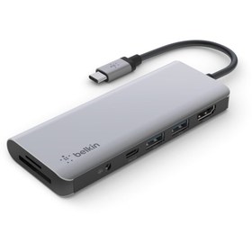 Resim Belkin Usb-C 7 In 1 Multiport Çoklayıcı Adaptör / Avc009Btsgy 