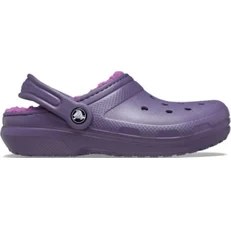 Resim Crocs Classic Lined Clog Çocuk Siyah Terlik 207010-5CI Kız Çocuklar İçin Hafif ve Konforlu 