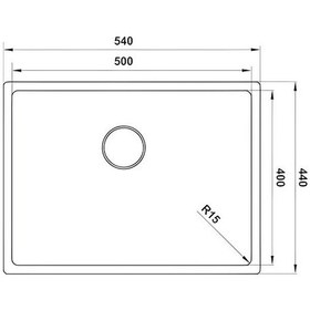 Resim Hafele Novara05 Paslanmaz Çelik Eviye Paslanmaz Çelik 