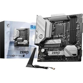 Resim MSI B760m Project Zero Wıfı-6e Ddr5 Hdmı-dp Pcıe 4.0 1700p Matx 