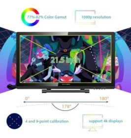 Resim Xp-Pen Artist 22 (2. Nesil) Çizim Monitörü Ekranlı Dijital Çizim Tableti 21.5 Inç Grafik Ekran 