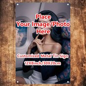 Resim 1 adet Özel Alüminyum Teneke İşareti - Kişiselleştirilmiş Fotoğraf Duvar Sanatı, Ev, Bar, Kafe, Ofis ve Sınıf Dekoru için İdeal - Dayanıklı Metal Poster Plakası, Arkadaşlar ve Aile için Mükemmel Hediye, Metal Duvar Sanatı Dekoru, Oda Dekoru için Mükemmel 