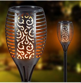 Resim Konyax Alev Efektli Solar Bahçe Lambası Small Renkli 