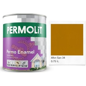 Resim Permolit Enamel Sentetik Yağlı Boya Altın Sarı 0.75 Lt. 0.75 L 