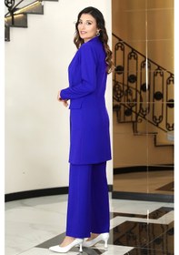 Resim Raika Moda Parla Ceket Pantolon Şık Tesettür Takım Saks 