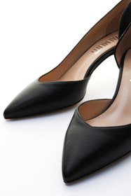 Resim Valmenti Kadın Hakiki Deri Siyah Stiletto VLM496 - 39 
