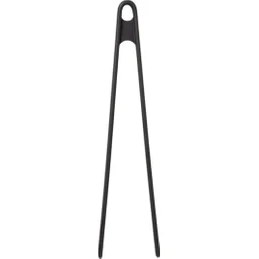 Resim Megaw Silikon Kızartma Maşası Siyah 29 cm - Büyük Boy Komple Silikon Maşa Siyah 