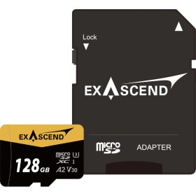 Resim Exascend 128GB 175MB/S A2 V30 Micro SD Hafıza Kartı 