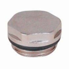 Resim Panel Radyatör ve Havlupan Tapa 1/2 ’’ Nikelajlı Körtapa Metalik Gri 