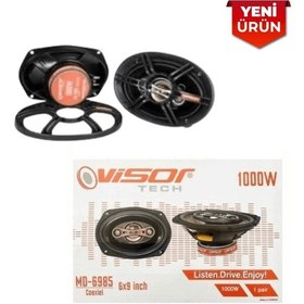 Resim Oval Yüksek Performans Oto Hoparlör Seti - Visor Md 6985 