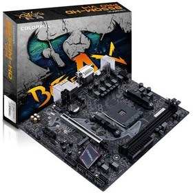 Resim Colorful Battle-AX B550M-HD Pro V14 AMD B550 3200 MHz DDR4 Soket AM4 mATX Anakart 