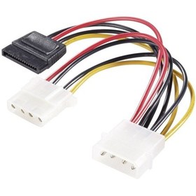 Resim 5099 Molex 4-Pin İde To Sata Power Güç Y Splitter Kablosu 