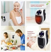 Resim Pazly 500w Taşınabilir Ptc Seramik Isıtıcı, Uzaktan Kumandalı, 2 Hızlı, Otomatik Kapanma, Güvenli, Ev Ve Ofis İçin 