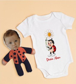 Resim Bitmeyenkartus Bk Kids Kişiye Özel Fotoğraflı Bebek Yastık Ve Bebek Body Zıbın H (550906200) Çok Renkli 