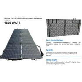 Resim 1800 Watt 1800w Katlanabilir Solar Panel 1.8 Kw Katlanır Güneş Paneli 