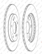 Resim Ferodo Ddf1939c Fren Diski On Havali-(262-5)-(HONDA: CIVIC 45251S6M000 (WA112184) (FİYAT:2 ADET İÇİNDİR) 