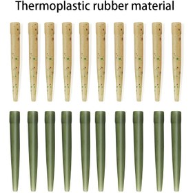 Resim 30/50 adet Kamuflaj Anti-Dolaşma Kauçuk Kılıflar Sazan & Kaba Balıkçılık için - 3.8cm Pürüzsüz Kaydırma Kanca Bağlantı Elemanları 