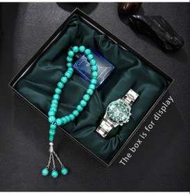 Resim Honeybeeshop 3 Parça Şık Kuvars Saat Ve Kolye Seti Parfümlü Unisex Hediye Kutusu Diğer 