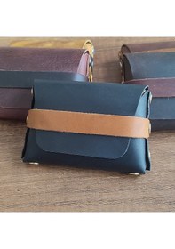 Resim Sumerian Leather Craft Deri Cüzdan Kadın Siyah 