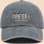 Resim 1 adet "Diesel" Klasik Baskılı Beyzbol Şapkası Minimalist Moda Desen Tasarımı Siyah Papa Baba Şapka Ayarlanabilir Boyut Unisex Vintage Kamyon Sürücü Şapkası Genç Çift Kaykay Şapkası Erkek ve Kadın Yazlık Günlük Giyim Aksesuarı Dış Mekan Bisiklet, Yürüyüş, Balıkçılık, Kamp, Tatil, Bar Doğum Günü Aile Hediyesi için Uygun 