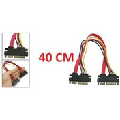 Resim Sata Uzatma Ek Kablosu 15+7Pin 4618A (Erkek-Erkek) Kasa Içi Power 