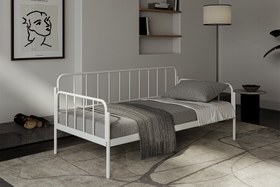 Resim Argimo Sofia Sedir Metal Karyola - Siyah / 90x200 