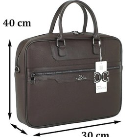 Resim Case Club 2208 Evrak Çantası 15.6 İnç Laptop Bölmeli Omuz Askılı Kahverengi 