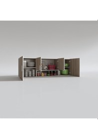 Resim Kenzlife hazır mutfak packey crd 060*180*22 mutfak banyo dolabı kapaklı raflı 