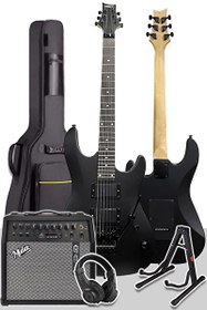 Resim Midex GRX-300-50-AMP 50 W Gainli Şarjlı Bluetooth'lu Amfi ve Full Profesyonel Elektro Gitar Seti 
