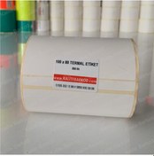 Resim Termal Etiket 100X80 - Barkod Etiketi 1 Rulo 350 Adet 