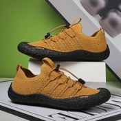 Resim Kadınlar için outdoor spor sandaletleri - hafif TPR taban & üç çizgili baskılı, şelale ayakkabılar | yürüyüş, plaj, fitness ve günlük kullanım için dayanıklı çağdaş tasarım, geometrik desenli rahat astar 