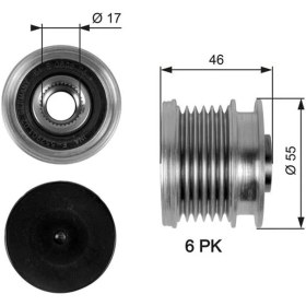Resim Alternator Kasnagı Mercedes W204 W205 C218 W212 W222 10204 W166 C292 W639 W447 B906 A6461550115 