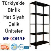 Resim Mekoraf Mekoraf Mat Siyah 31X93Cm Ve 43X93Cm Tek Ve Çift Üniteler 