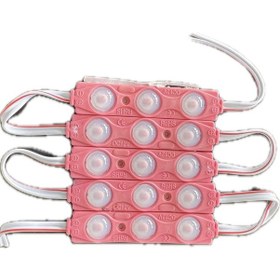 Resim Point 5 Adet 3 Ledli Parmak Led Modül 1.5w 2835 Smd Mercekli 12v Pembe 