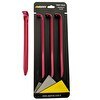 Resim Alpinist Alüminyum 6061 Çadır Kazığı 16 cm Kırmızı 4'lü 