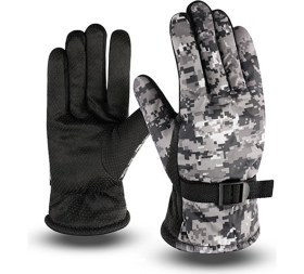 Resim Hailihui Store Kışlık Snowboard Kayak Eldivenleri Soğuk Hava Açık Hava Kayak ve Bisiklet Için Nefes Alabilir Su Geçirmez Eldivenler (Yurt Dışından) 