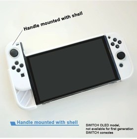 Resim Cloud011 Nintendo Switch Oled Model İçin Beyaz Taşıma Çantası - Koruyucu Ve Hafif 