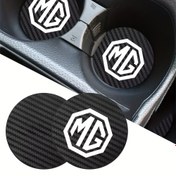 Resim 2 adet Araba Kupa Bardak Tutucu Su Anti-slip Ped Mat Silika Jel Tutucu Ped için for MG ZS GT HS MG3 MG6 MG7 Aksesuarları 